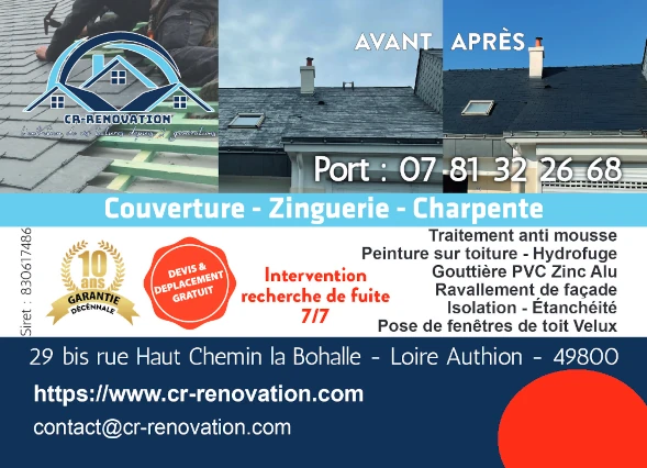 carte de visite de CR RENOVATION